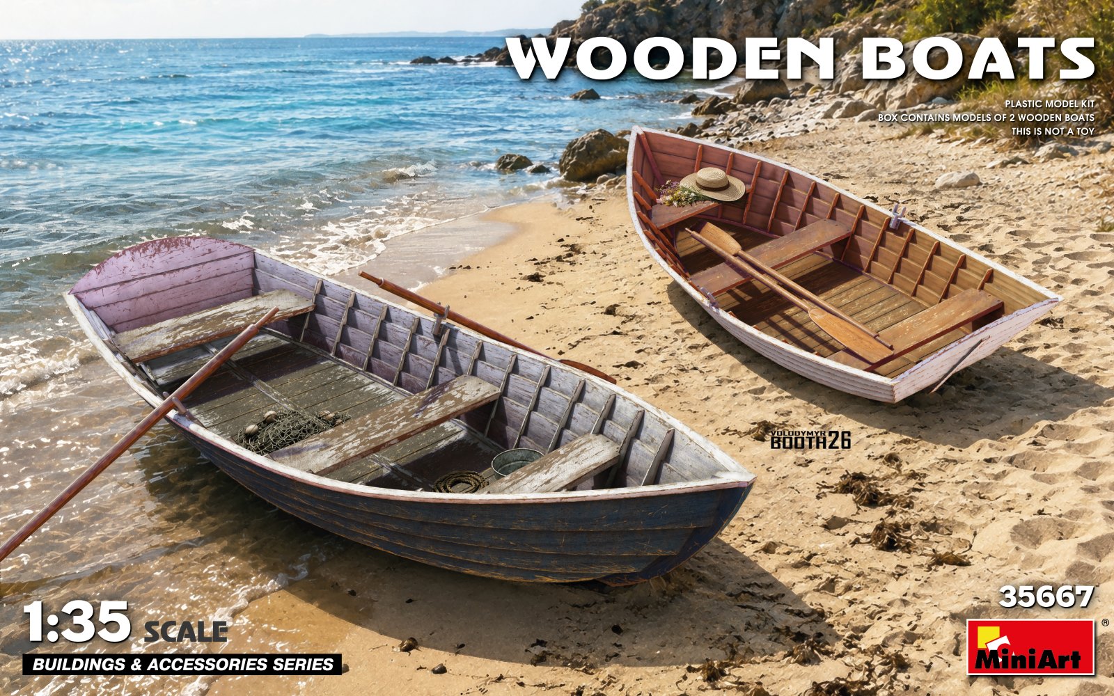MiniArt Wooden Boats 1/35