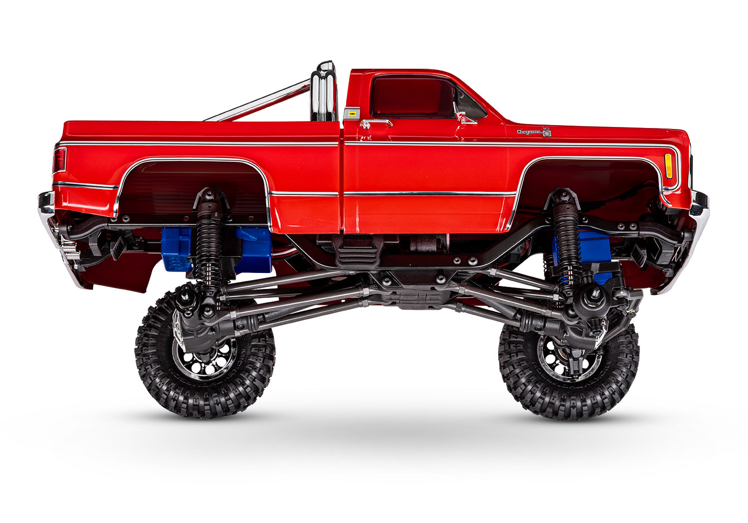 Traxxas TRX-4M High Trail Ford F-150 Ranger XLT Truck 4WD Electric Scale and Trail Crawler with TQ 1/18 Blue