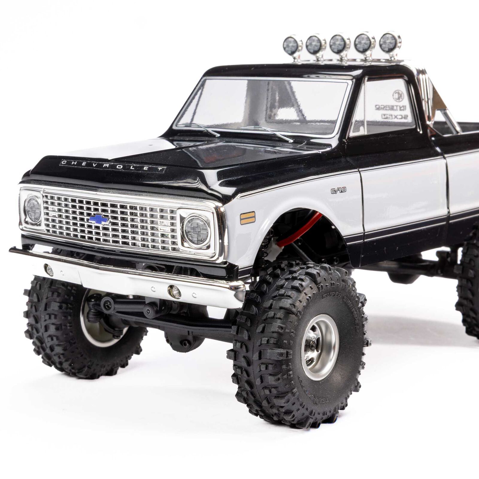 Axial SCX24 1967-1972 Chevrolet C10 4WD Truck Brushed RTR Black/White 1/24