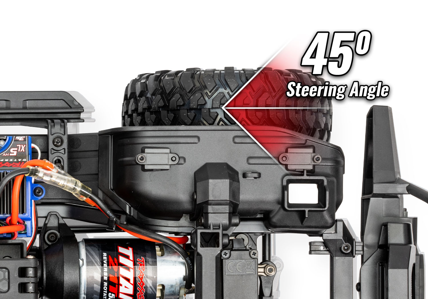 Traxxas Land Rover Defender TRX-4 4WD Scale and Trail  Crawler Fully-Assembled 1/10 Clipless Red
