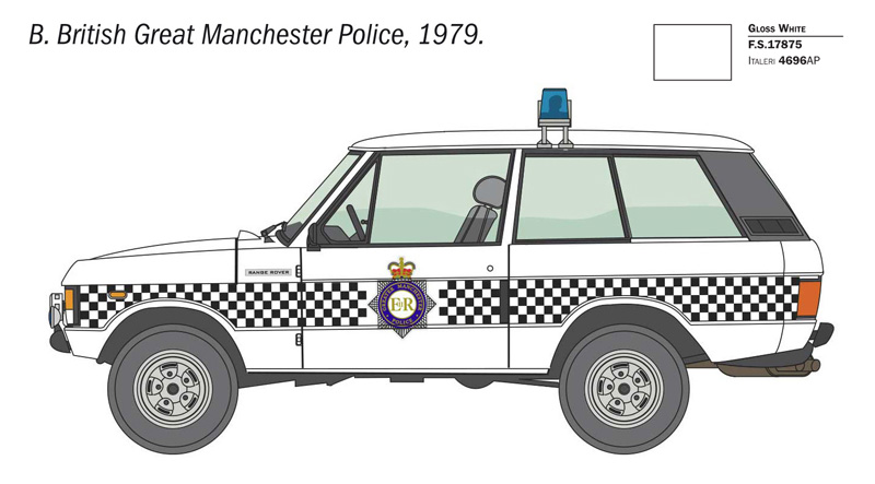 Italeri Ranger Rover Police 1/24