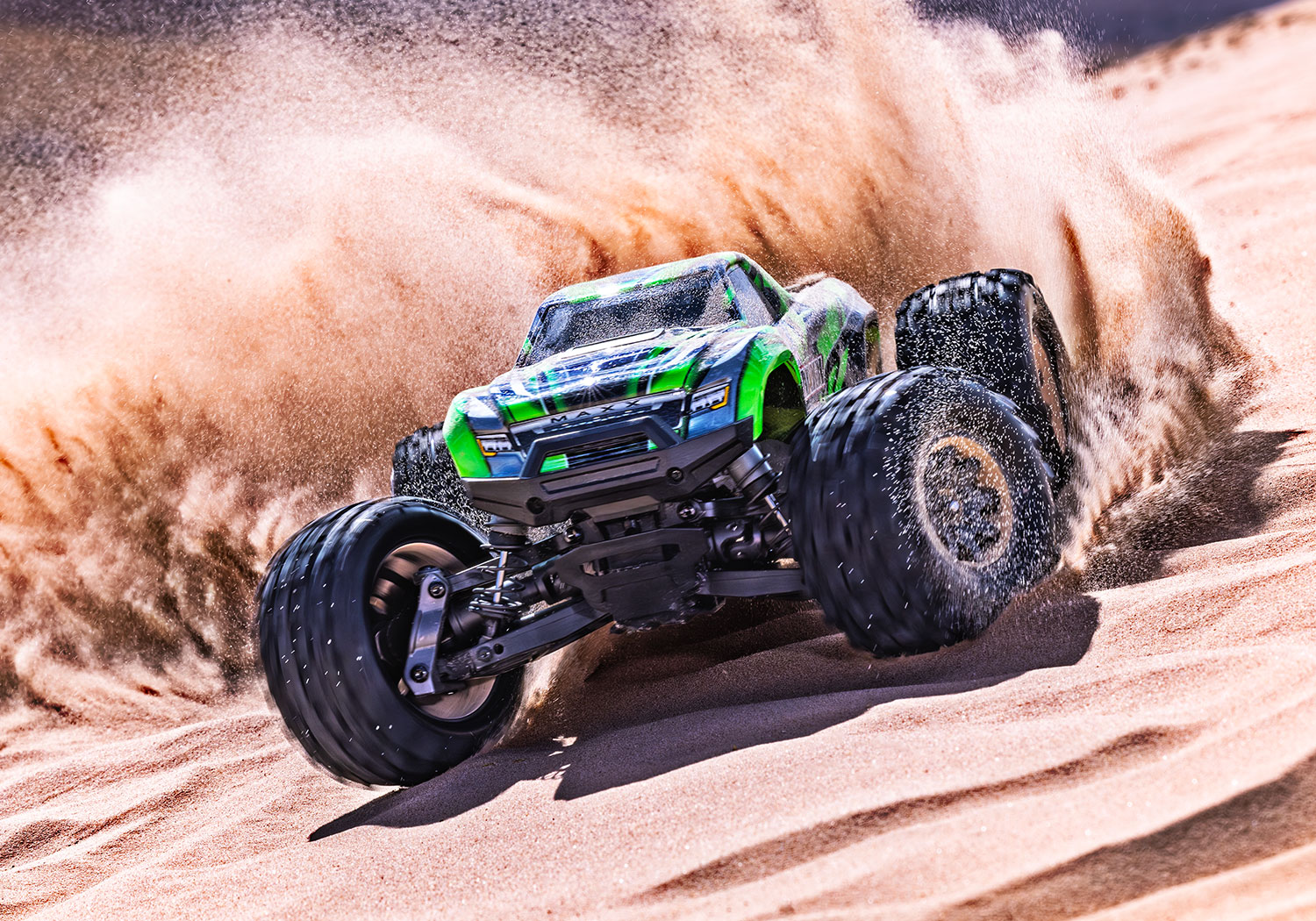 Traxxas Mini Maxx BL-2s TQ 4X4 RTR Brushless Monster Truck 1/16 Green