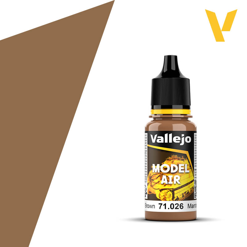 71026 Vallejo USA Flat Brown Model Air 18ml