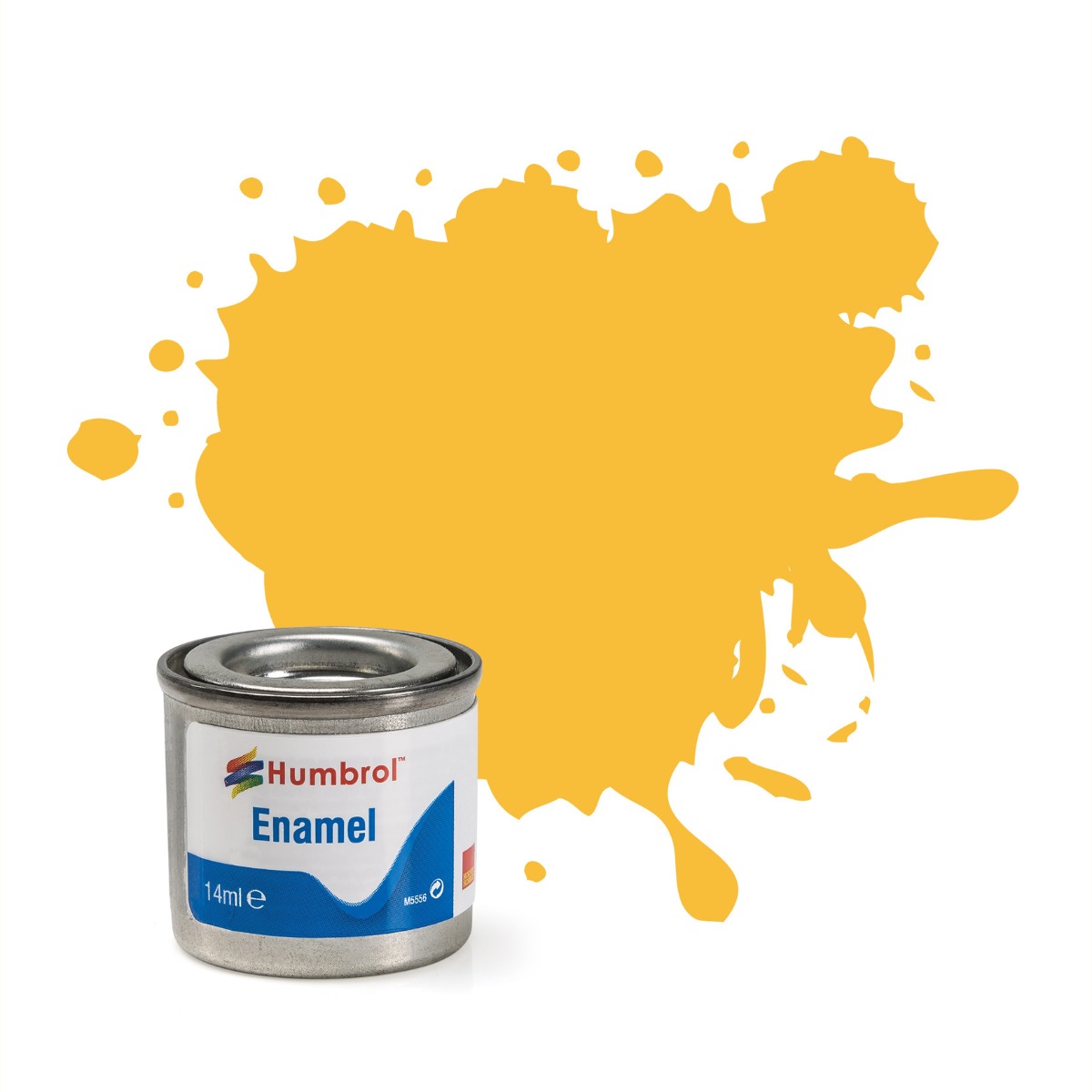24 Trainer Yellow enamel flat 14ml Humbrol