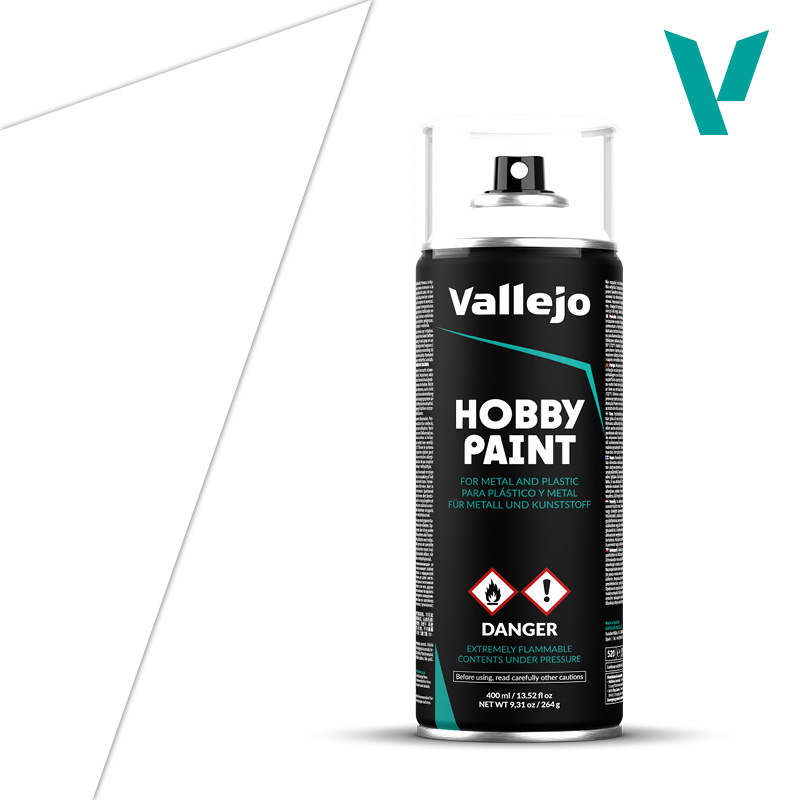 28010 Vallejo Surface Primer White Spray 400ml