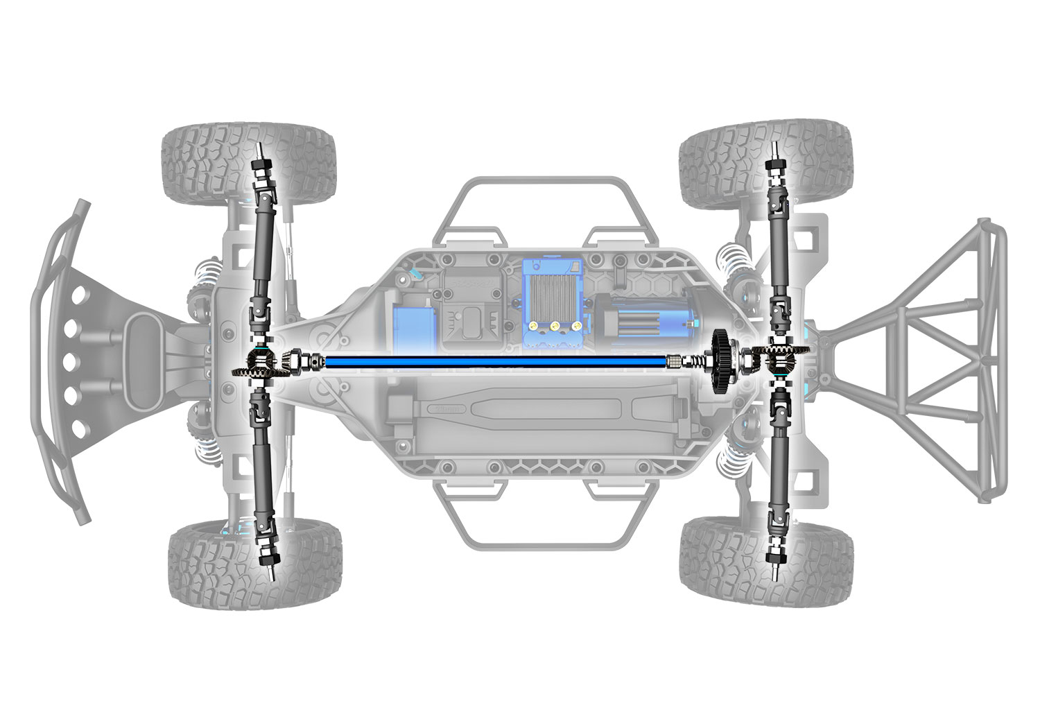 Traxxas Slash 4X4 Ultimate LCG VXL TQi TSM Short course Truck 1/10 Orange