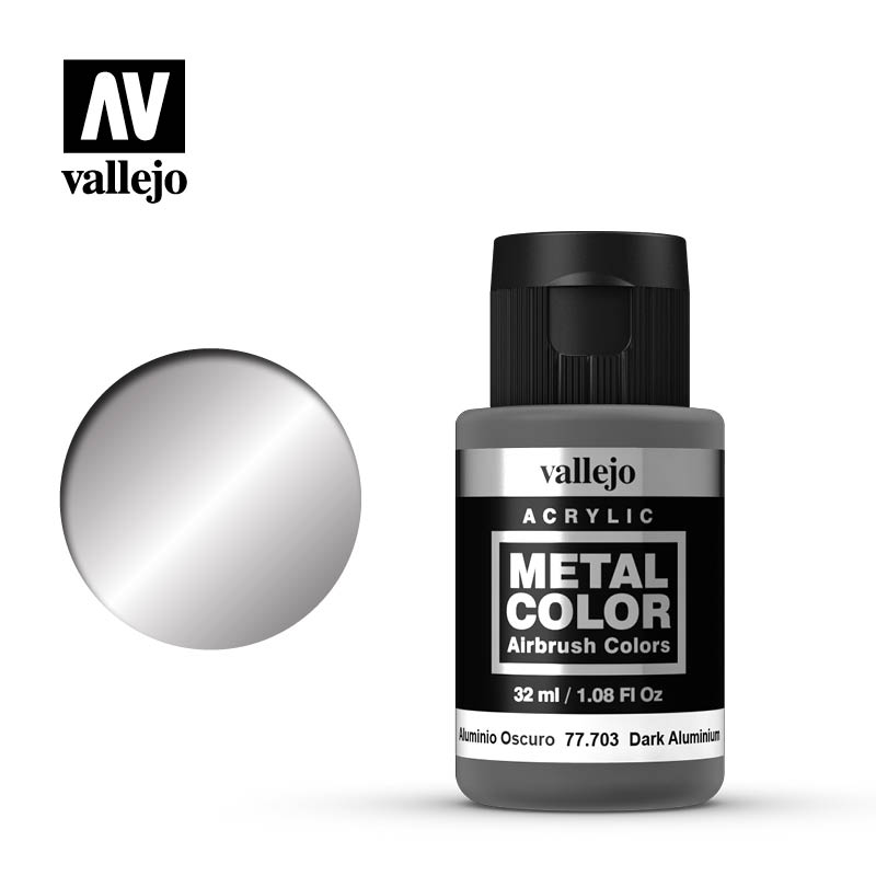 77703 Vallejo Dark Aluminium Metal Color Potje 32ml