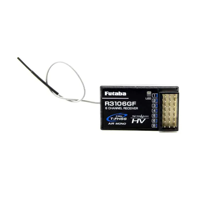 Futaba 6L Sport 6 Kanaals 2.4Ghz afstandsbediening met R3106GF ontvanger T-FHSS Air Mono Mode 2