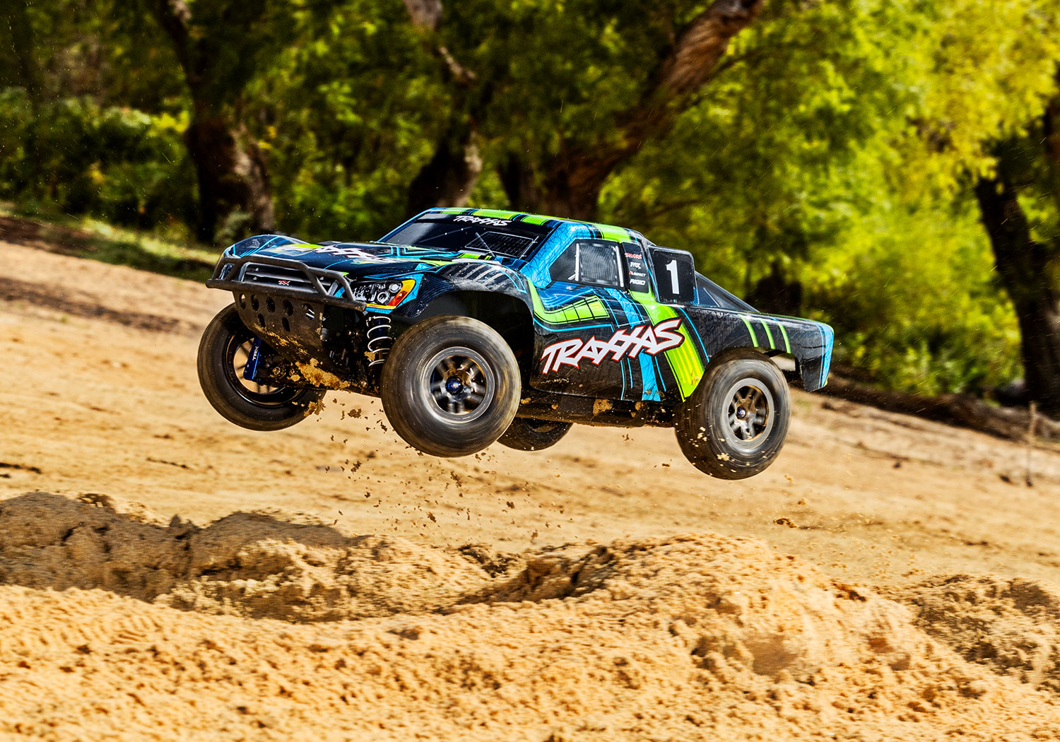 Traxxas Slash 4X4 Ultimate LCG VXL TQi TSM Short course Truck 1/10 Green