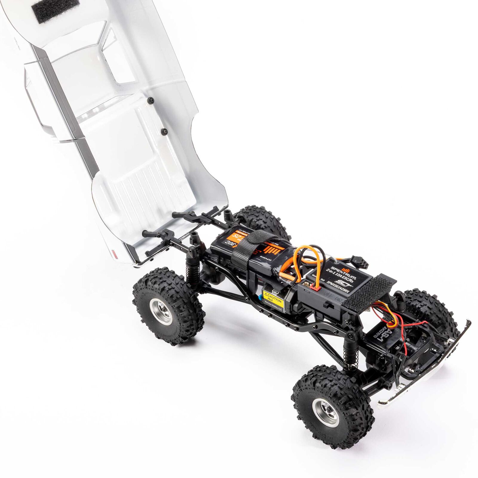 Axial SCX24 1967-1972 Chevrolet C10 4WD Truck Brushed RTR Black/White 1/24