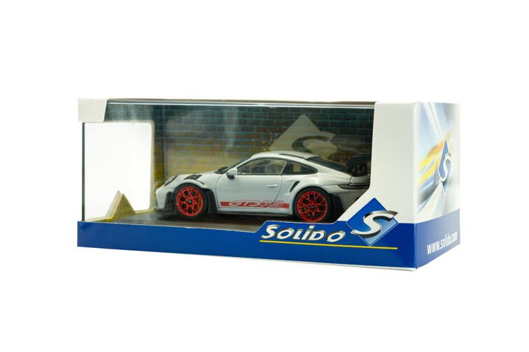 Solido Porsche 911 (992) GT3 RS '23 Grijs/Rood 1/43