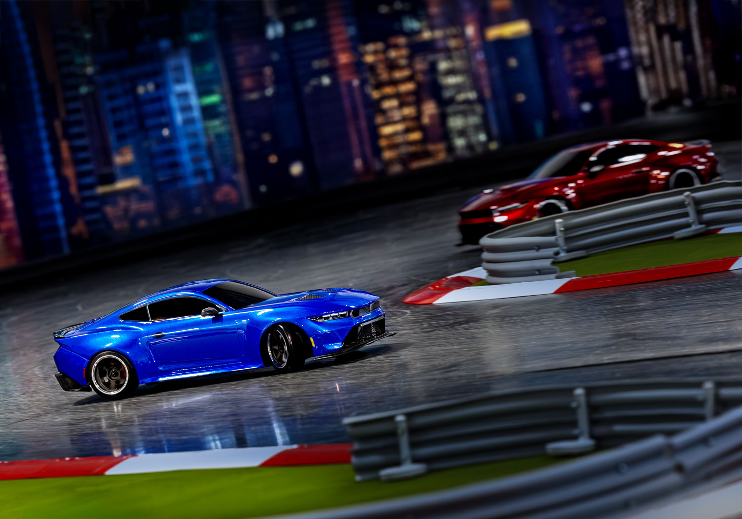 Traxxas 4-TEC 2024 Ford Mustang RWD Drift Car RTR 1/10 Blue Summer Sale