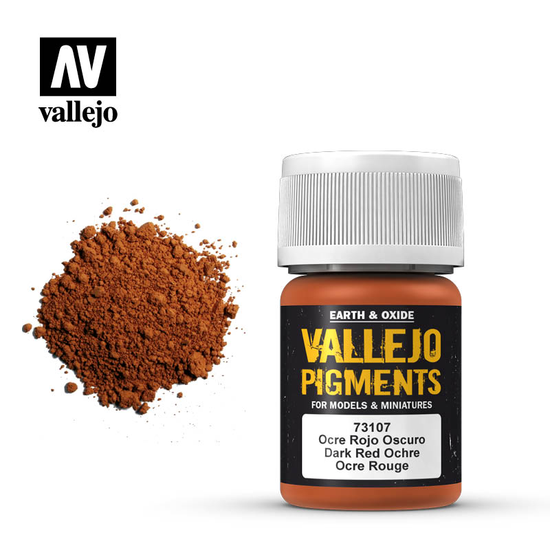 73107 Vallejo Pigment Dark Red Ochre 35ml