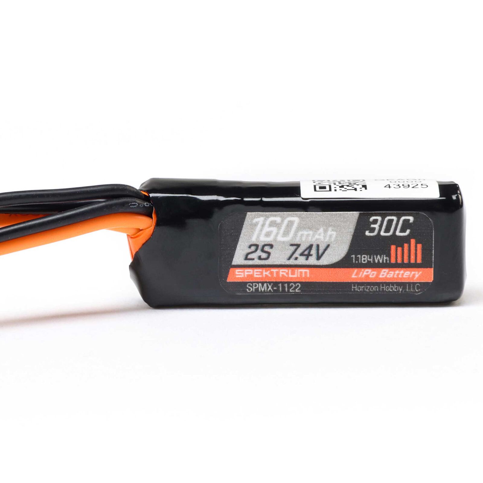 Spektrum 7.4 Volt 160mAh 2S 30C Accu PH2.0 voor SCX30