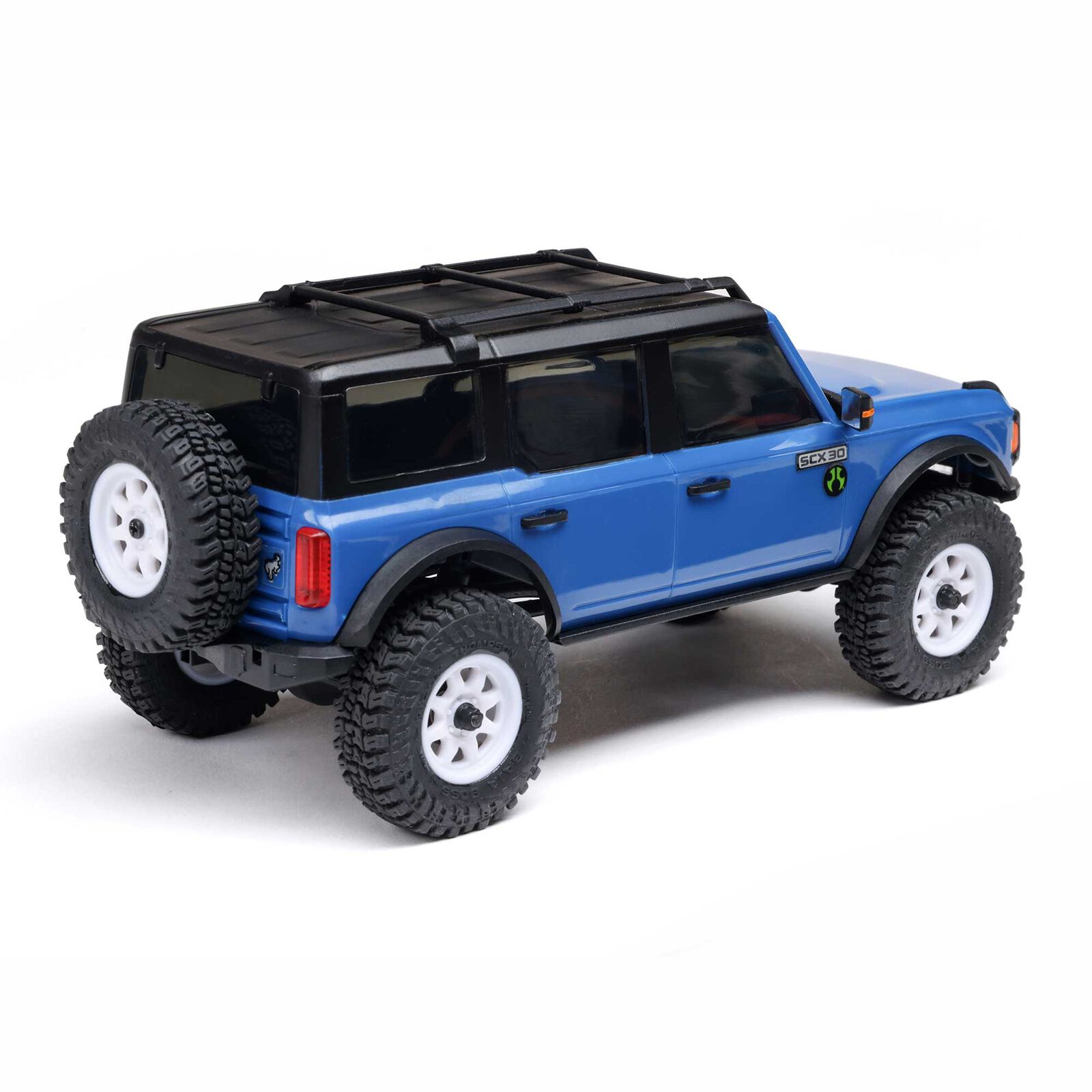 Axial SCX30 Ford Bronco 4X4 RTR Brushed Rock Crawler (Battery & Charger Included), Blue 1/30