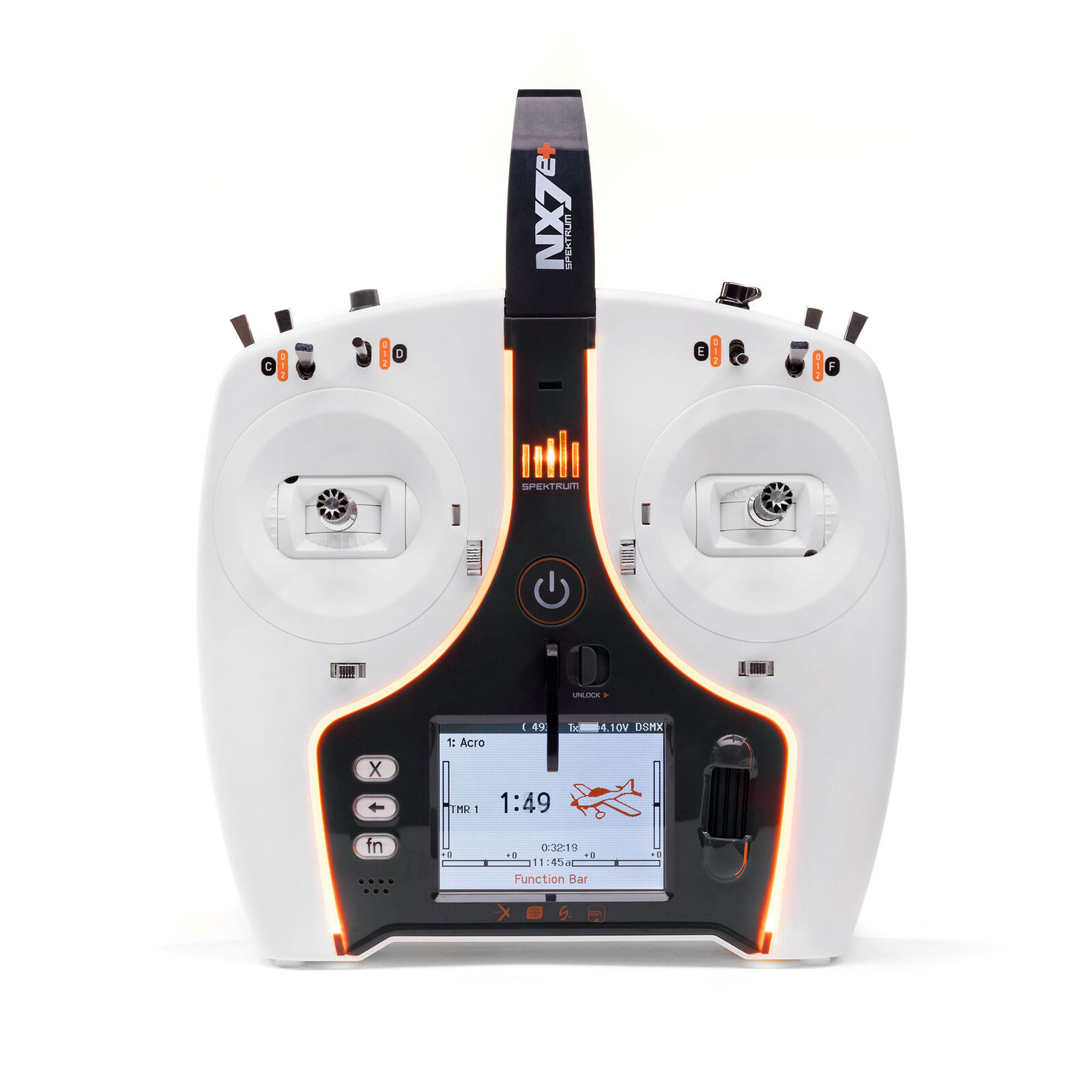 Spektrum NX7e+ White Edition 14-Channel DSMX Transmitter Only