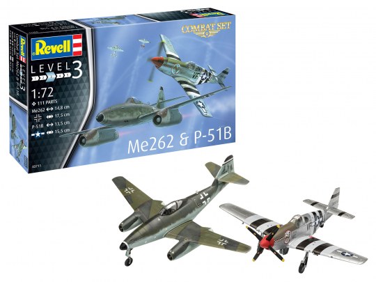 Revell Combat Set Me262 & P-51B Mustang 1/72
