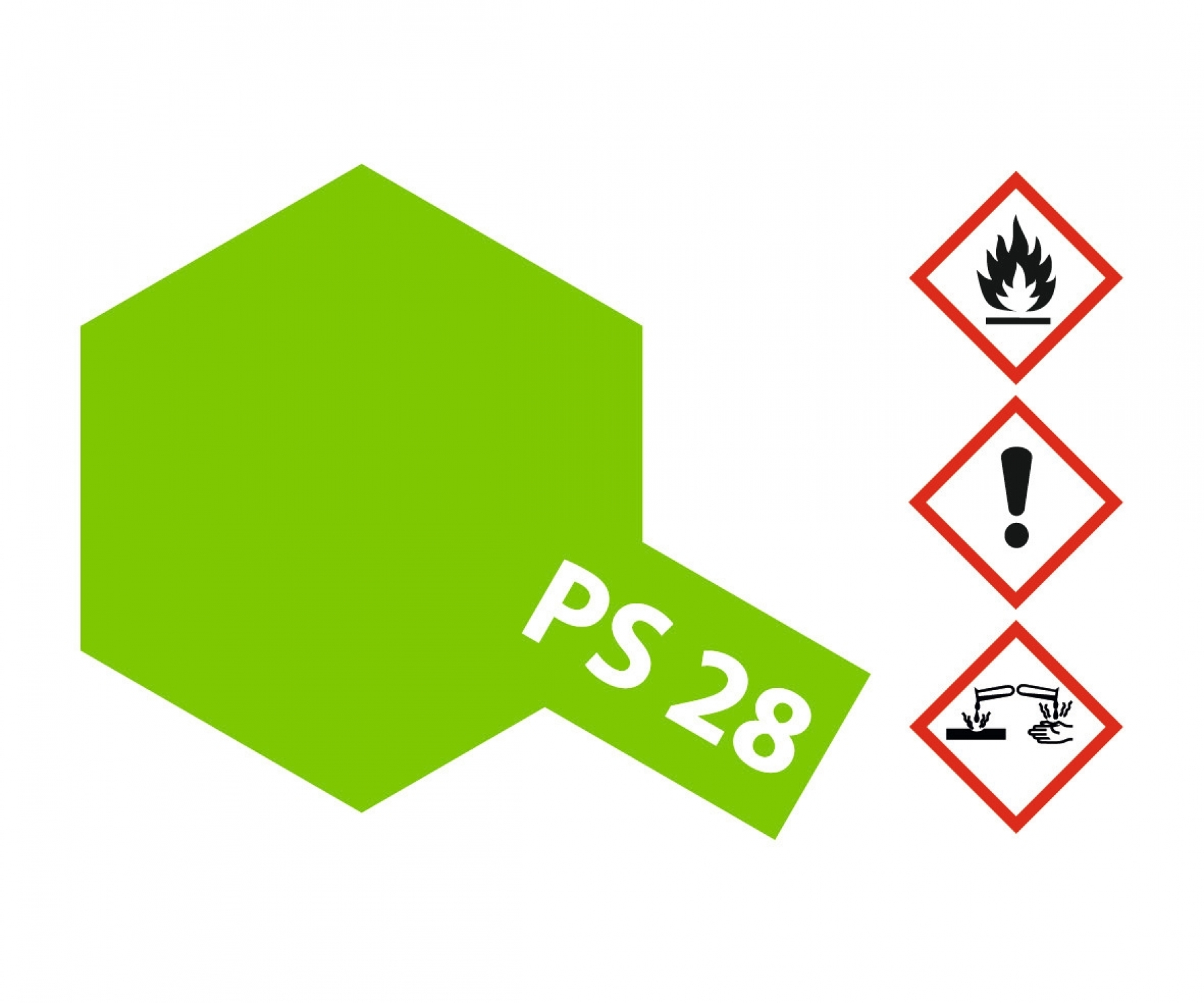 PS28 Spray Fluorescent Green brillant 100ml Tamiya
