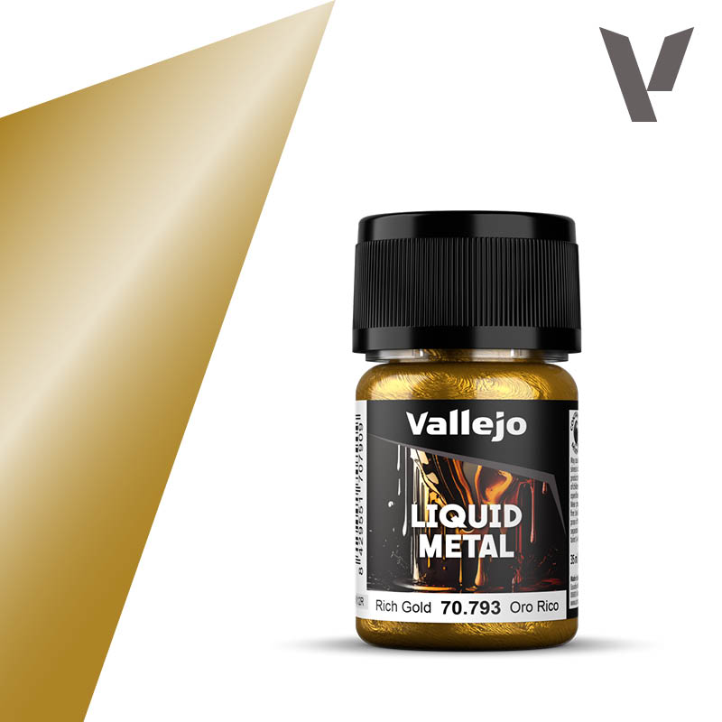 70793 Vallejo Liquid Metal Rich Gold 35ml
