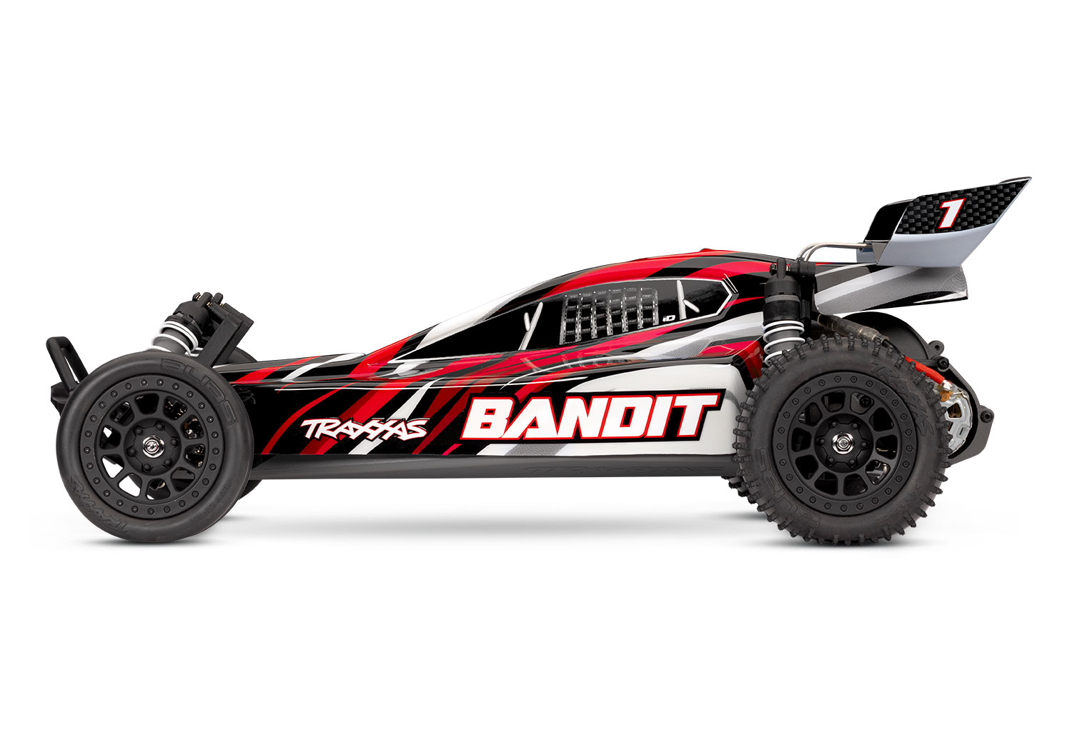 Traxxas Bandit TQ 2.4GHz met Accu & USB-C Lader RTR 2WD HD Extreme Sports Buggy 1/10 Red X Summer Sale