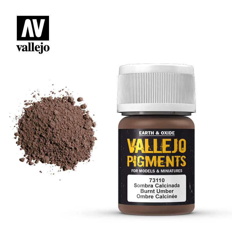 73110 Vallejo Pigment Burnt Umber 35ml
