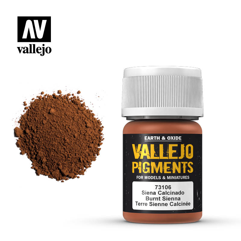 73106 Vallejo Pigment Burnt Sienna 35ml