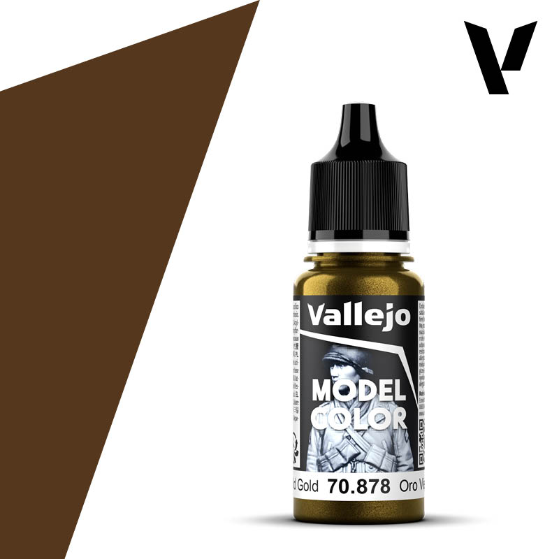 70878 Vallejo Old Gold Metallic Model Color 18ml