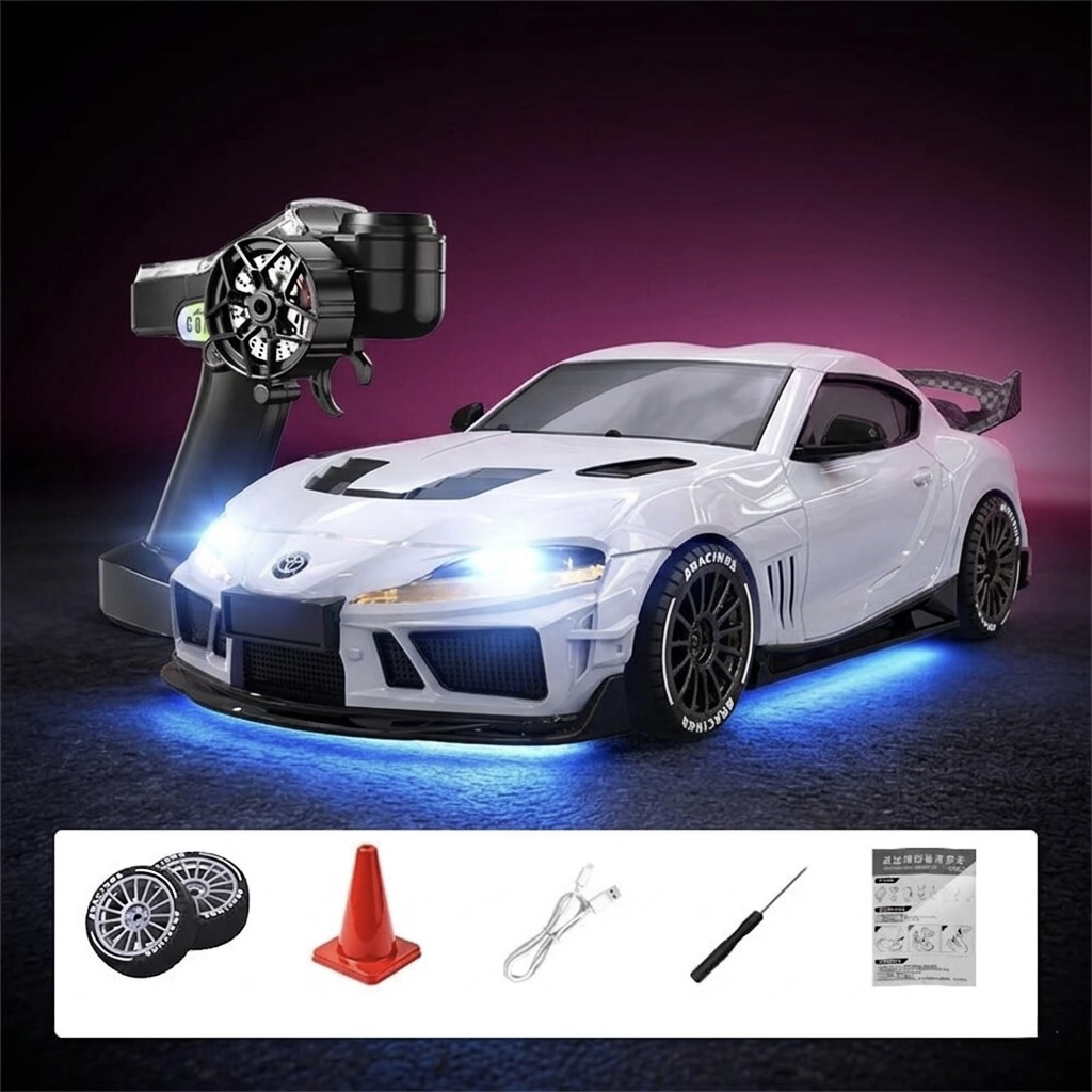 Absima Toyota Supra RTR 4WD Drift / Race Car 1/43 White