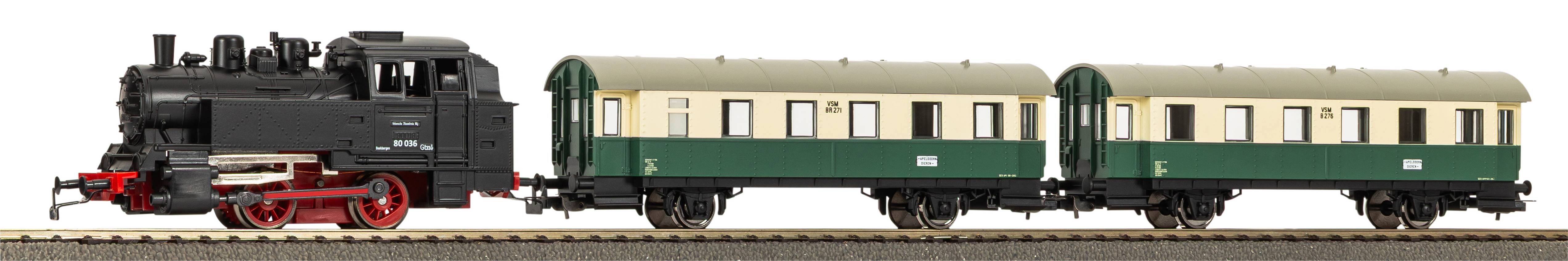 Piko Startset NS Passagierstrein en Stoomlocomotief H0