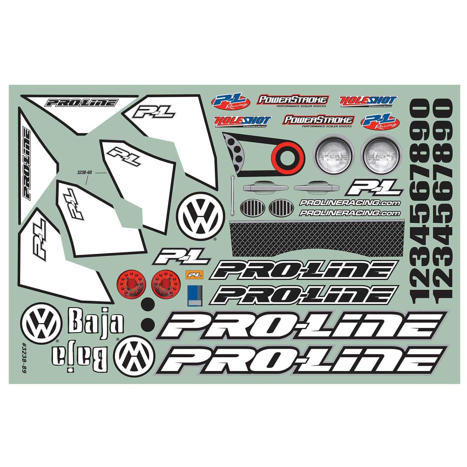 Proline Volkswagen Baja Bug Clear Lexan Body for SC 1/10