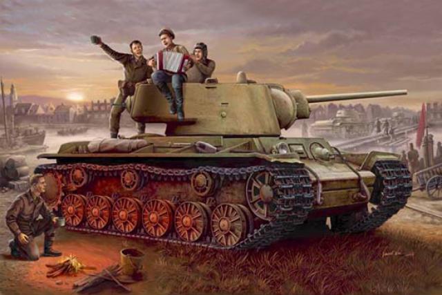 Trumpeter Russia KV-1 model 1942 Lightweight Cast Tank 1/35