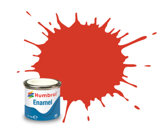 174 Signal Red enamel satin 14ml Humbrol