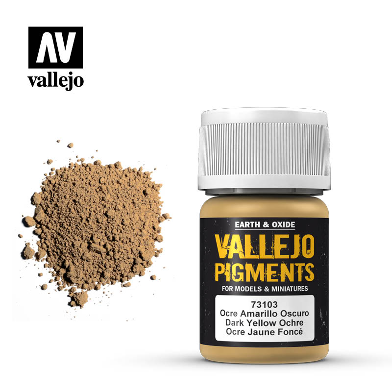 73103 Vallejo Pigment Dark Yellow Ochre 35ml