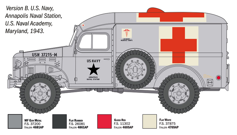 Italeri Dodge WC-54 Ambulance 1/35