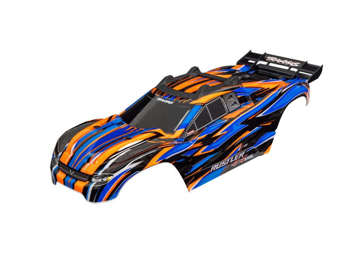 Traxxas Rustler 4X4 VXL Orange Clipless Body