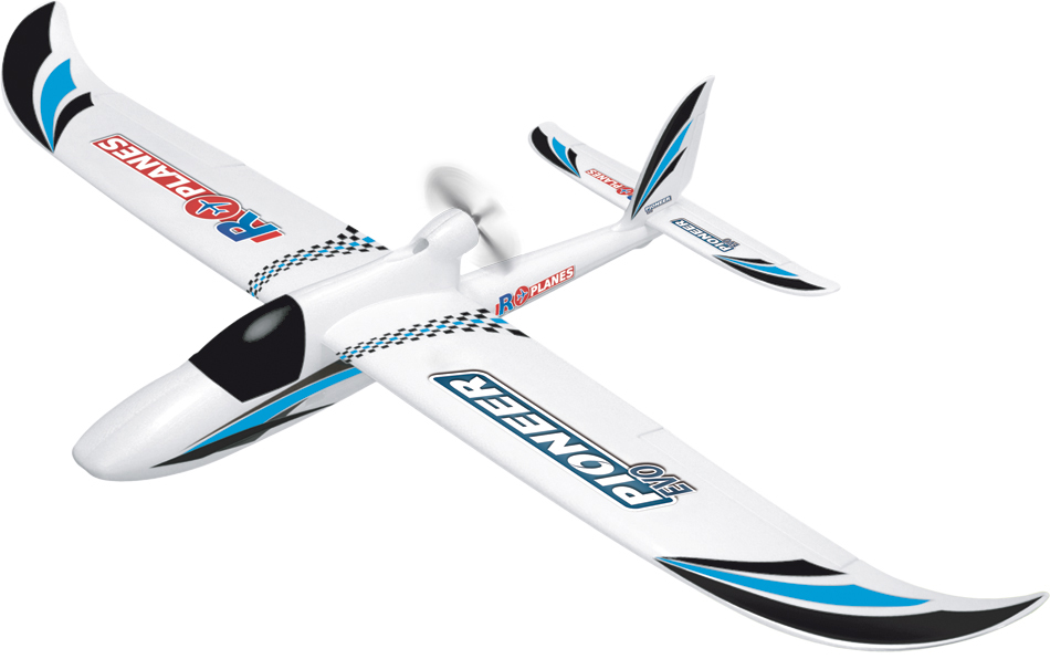 R-Planes Pioneer Evo ARF Glider 1400 mm EPO Blauw PNP