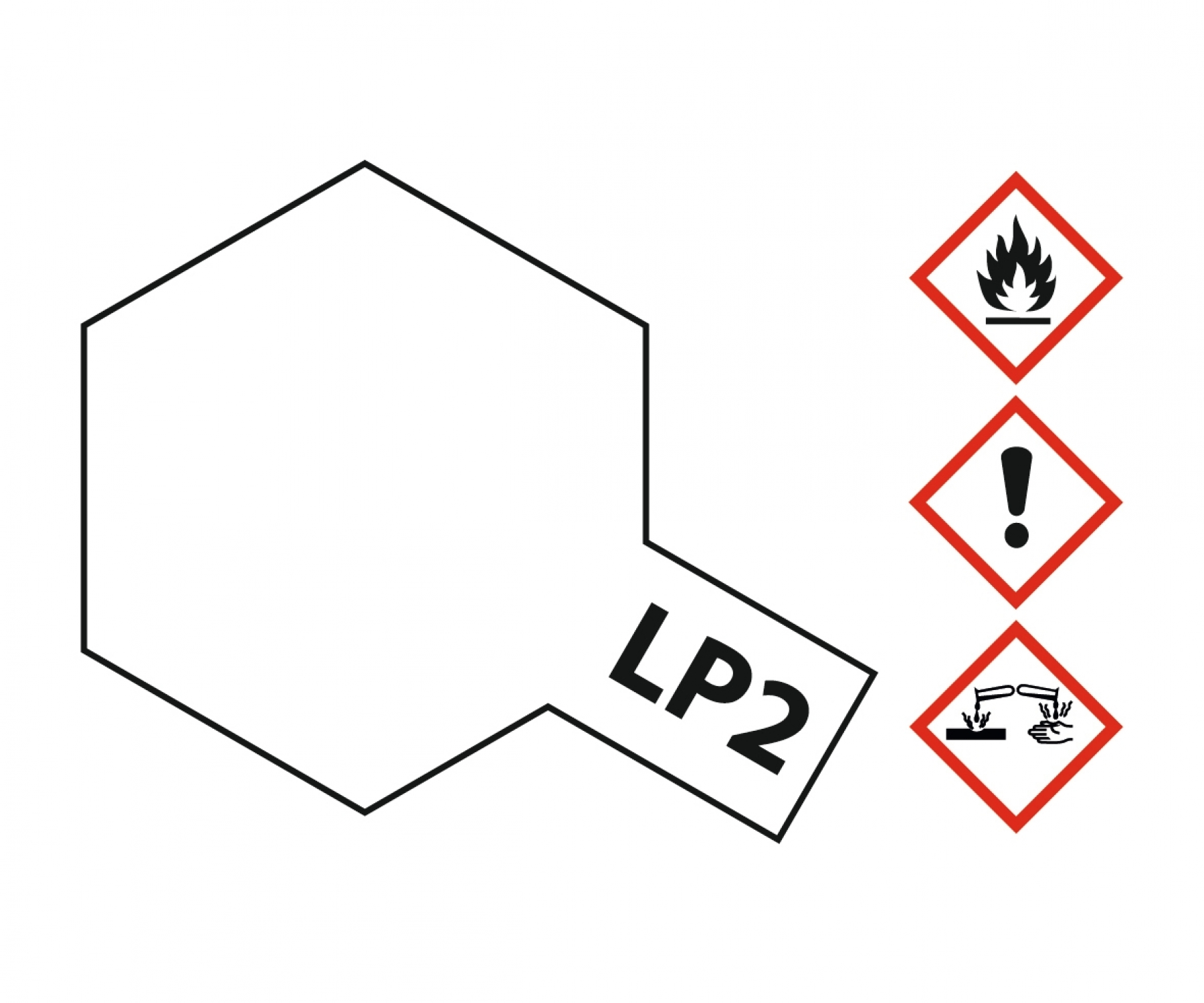 LP2 Potje White brillant 10ml Tamiya