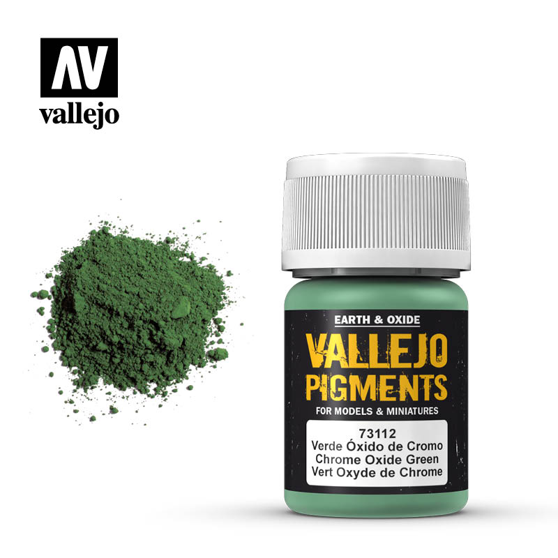 73112 Vallejo Pigment Chrome Oxide Green 35ml