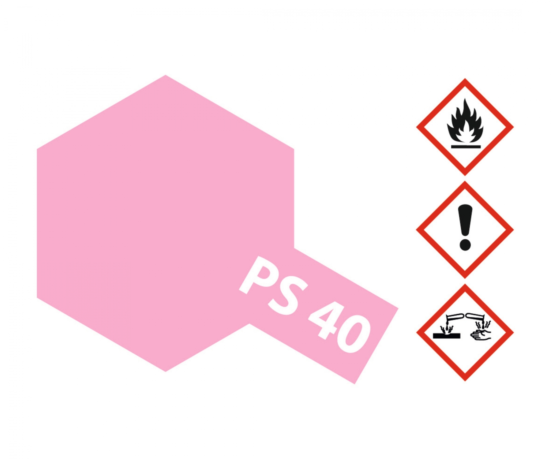 PS40 Spray Translucent Pink brillant 100ml Tamiya