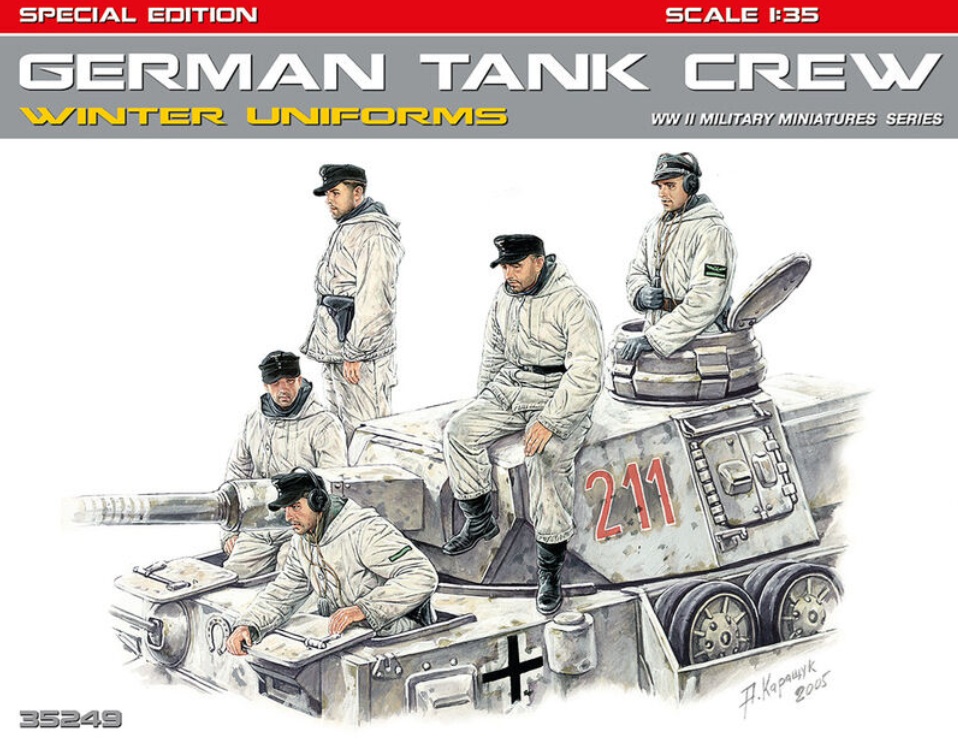 MiniArt German Tank Crew in Winter Uniforms 1/35