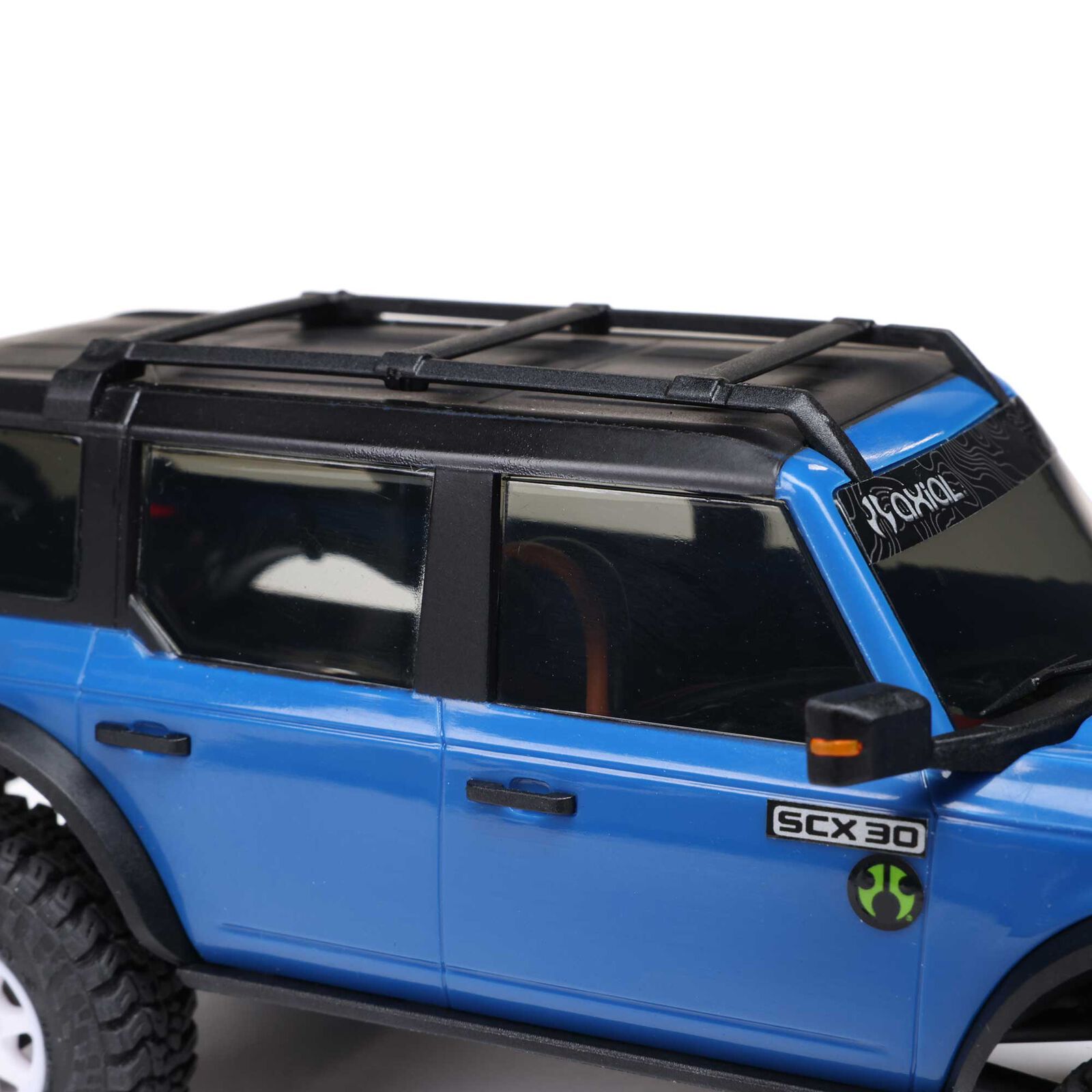 Axial SCX30 Ford Bronco 4X4 RTR Brushed Rock Crawler (Battery & Charger Included), Blue 1/30