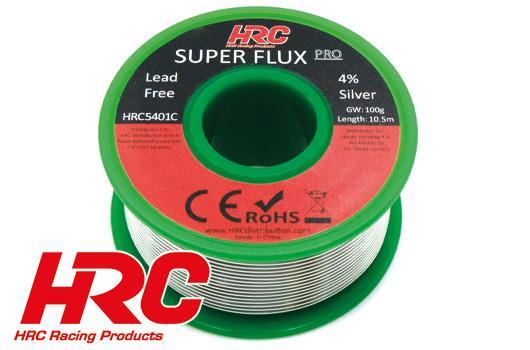 HRC Loodvrij Zilver Soldeer SUPER FLUX PRO 4% Zilver 10,5m (brutogewicht 100 gram)