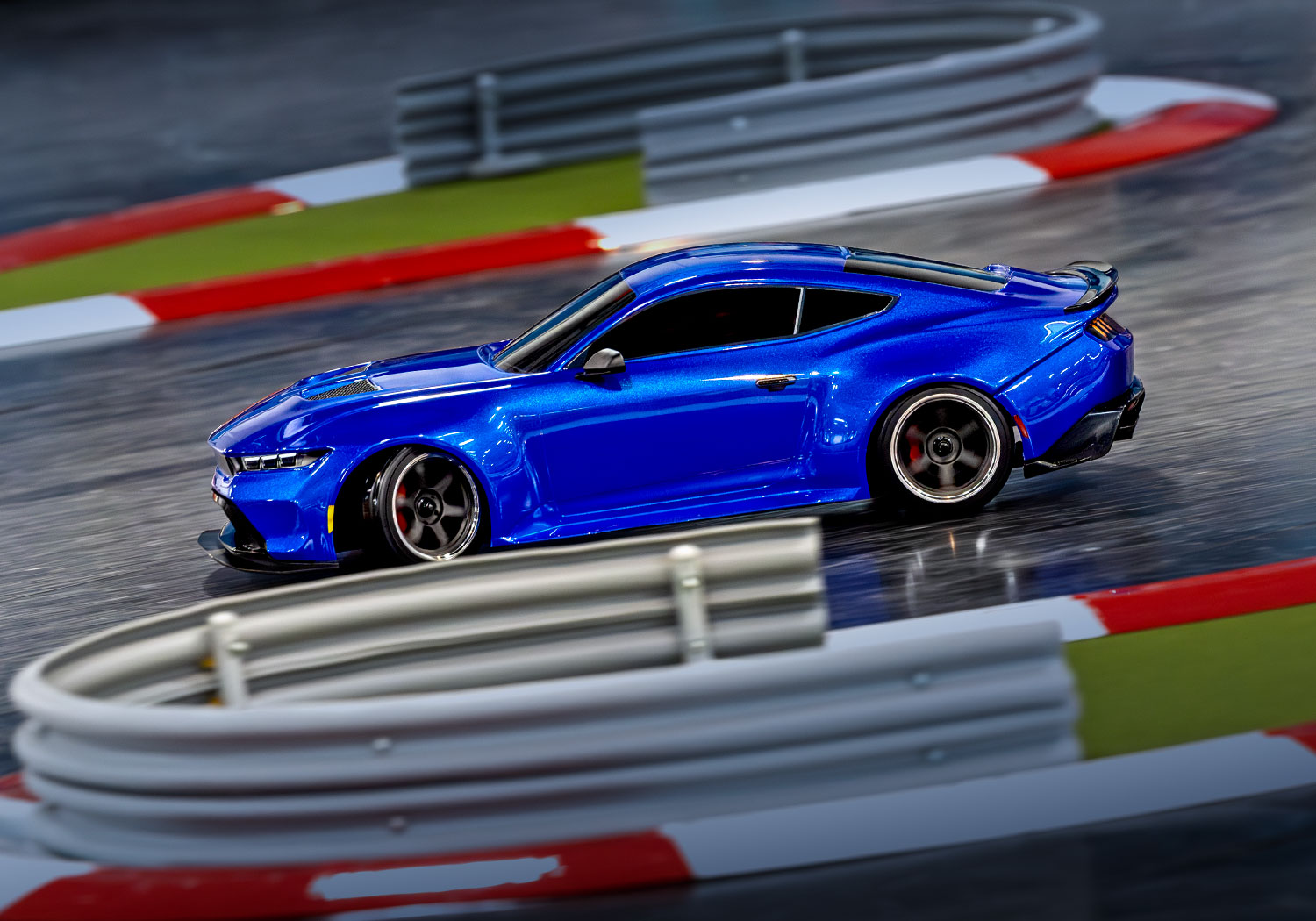 Traxxas 4-TEC 2024 Ford Mustang RWD Drift Car RTR 1/10 Blue Summer Sale
