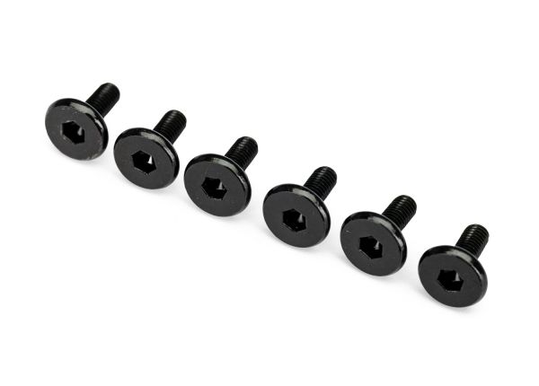 Traxxas Flat-Head Machine Screws 3x8 mm (6)