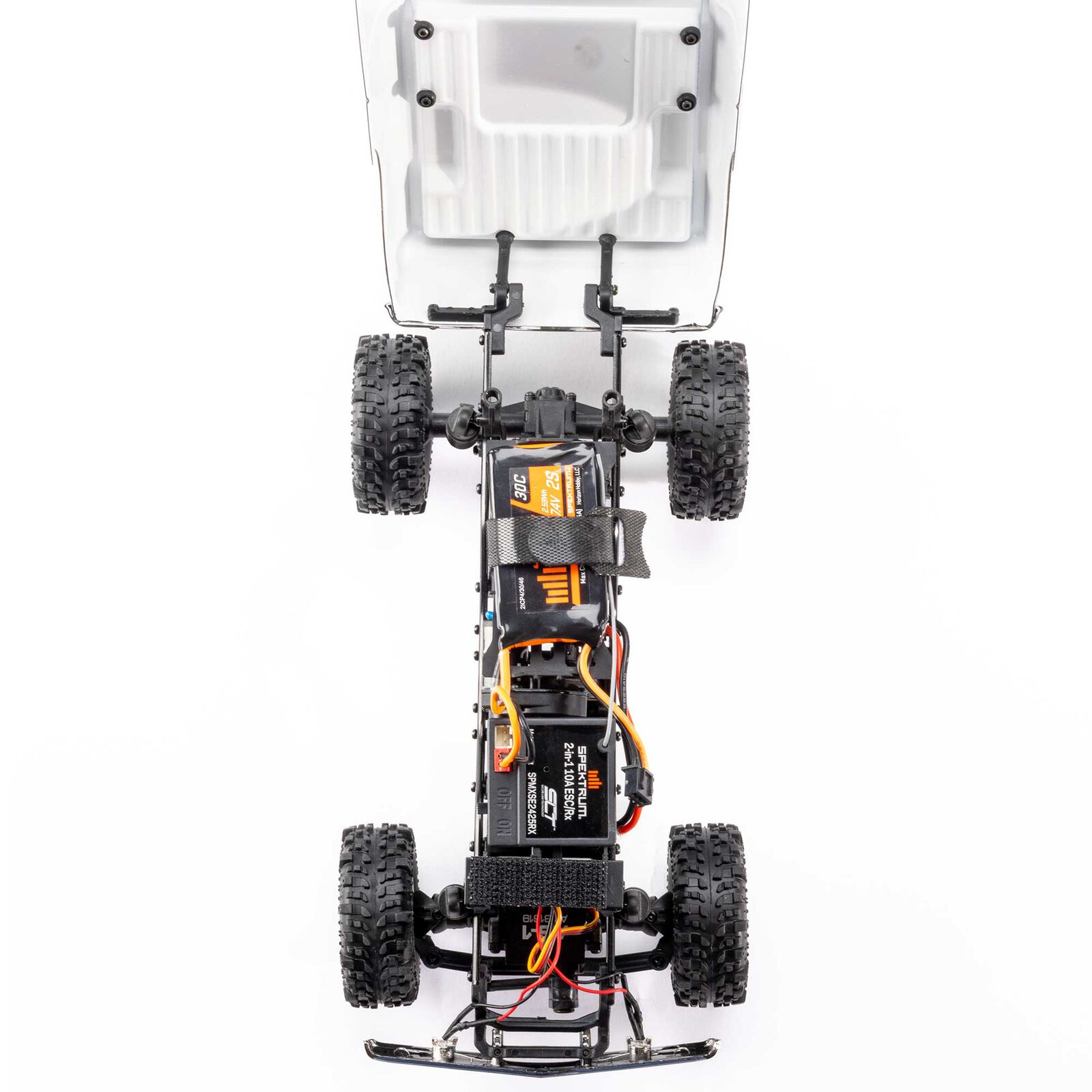 Axial SCX24 1967-1972 Chevrolet C10 4WD Truck Brushed RTR Black/White 1/24