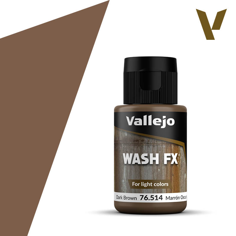 76514 Vallejo Model Wash FX Dark Brown 35ml
