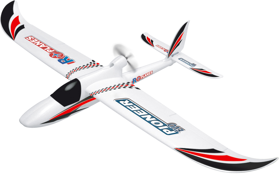 R-Planes Pioneer Evo ARF Glider 1400 mm EPO Rood PNP