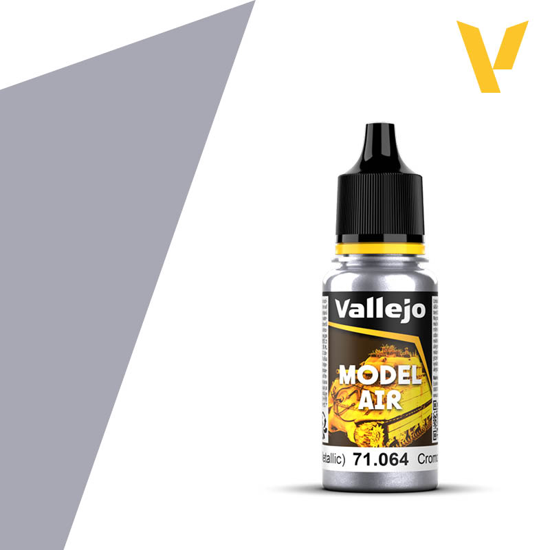 71064 Vallejo Chrome Metallic Model Air 18ml