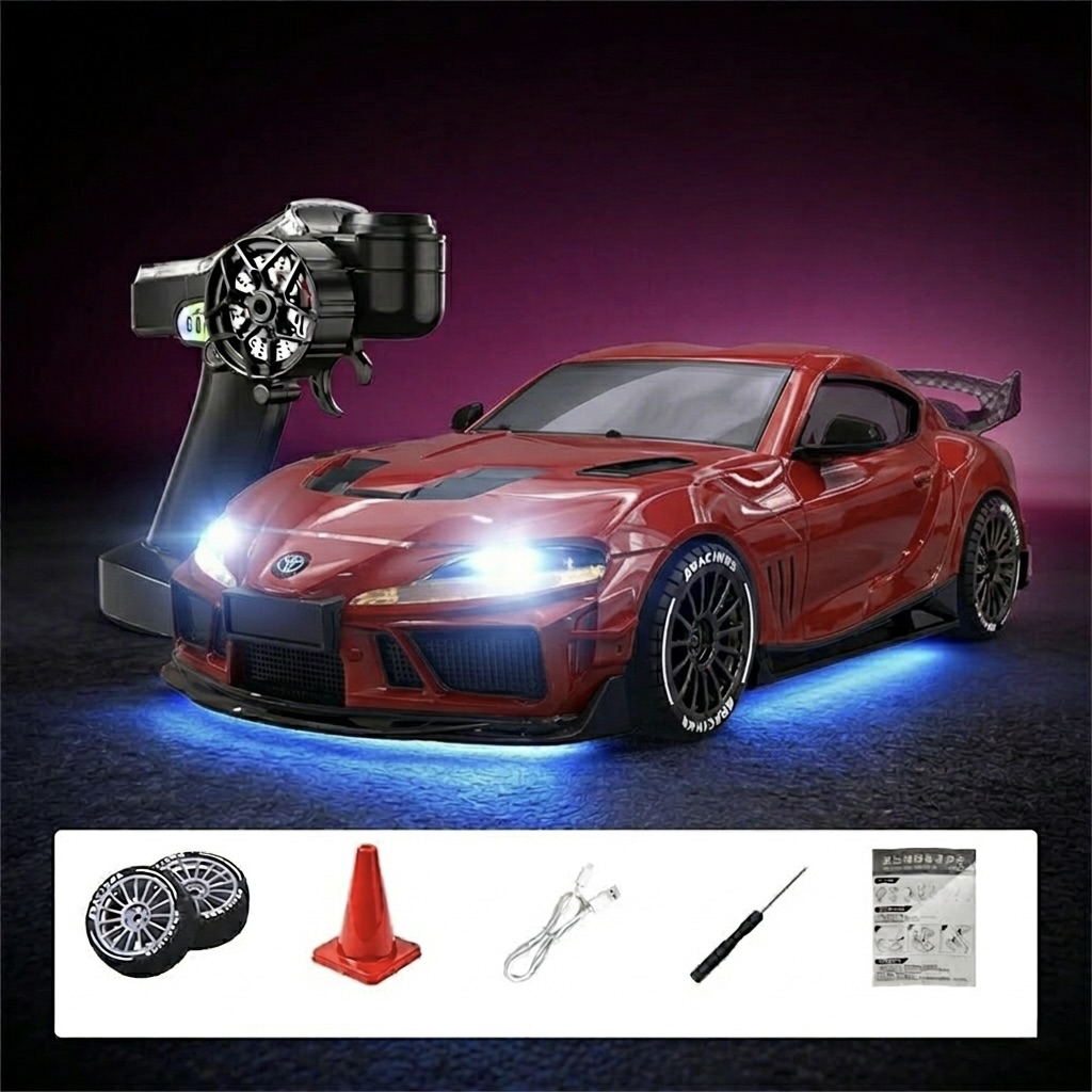 Absima Toyota Supra RTR 4WD Drift / Race Car 1/43 Red