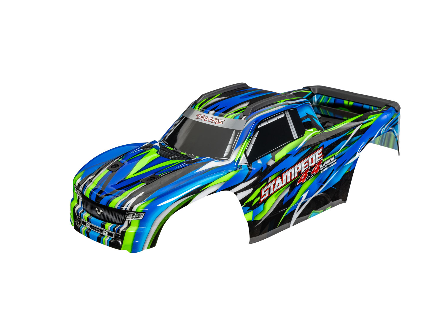 Traxxas Stampede 4X4 VXL Green Clipless Body 1/10